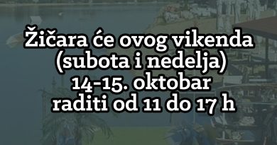 Žičara će raditi 14. i 15. oktobra